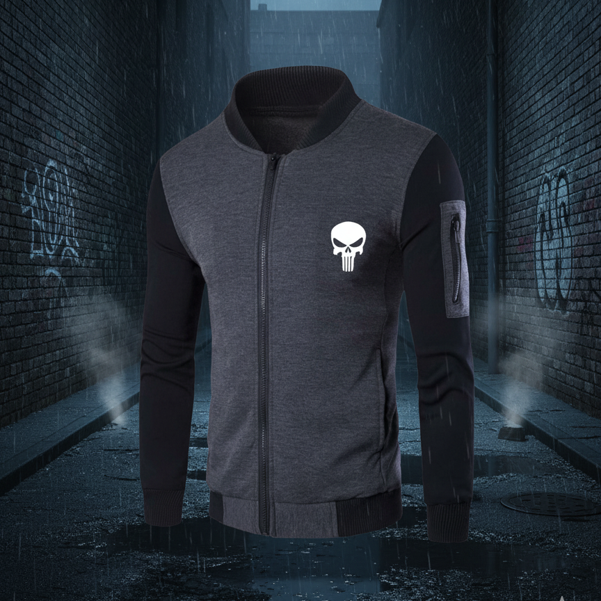 New Winter Collection Printed Zipper Jacket for Men & Boys – French Fleece, Premium Quality, Stylish, Warm & Comfortable Winter Wear (M, L, XL) - Extra Large