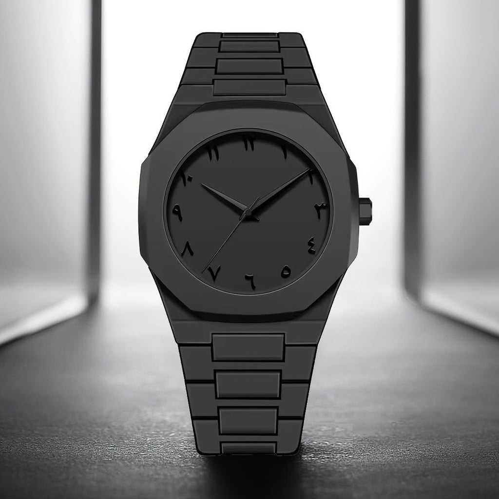 Full Black AURA Quartz Analog Watch – Lightweight Premium Design - Stylish Wrist Watch For Men (With Box)