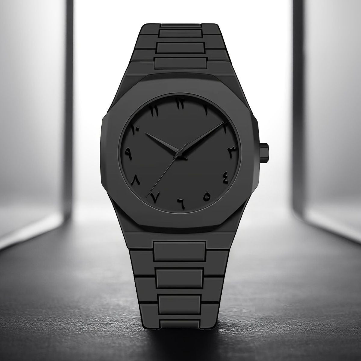 Full Black AURA Quartz Analog Watch – Lightweight Premium Design - Stylish Wrist Watch For Men (With Box)