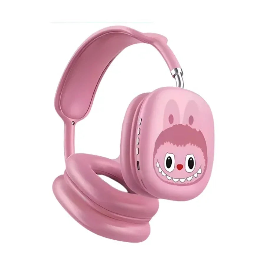 LABUBU Wireless Bluetooth Headphones – Foldable, Rechargeable & Cute Design