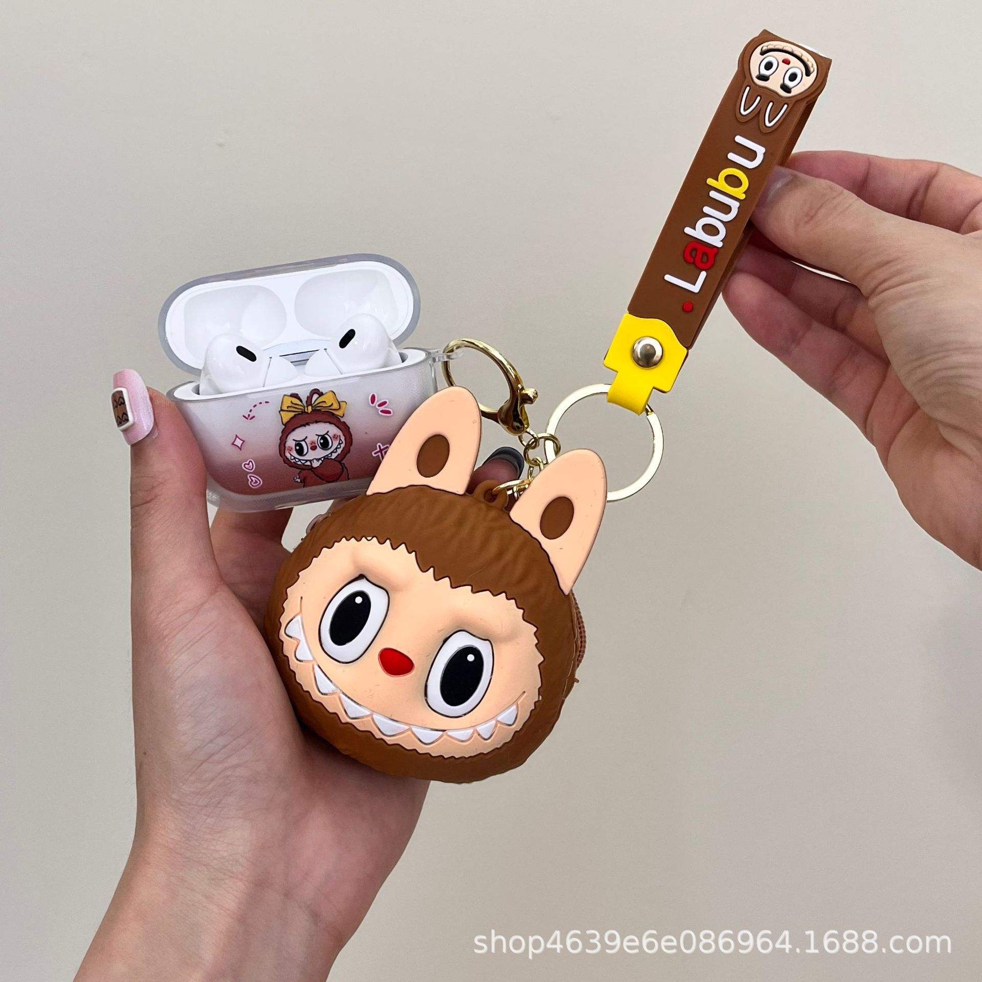 Labubu - Wireless Earbuds Gift Set-Digital Watch-Keychain-Themed Packaging