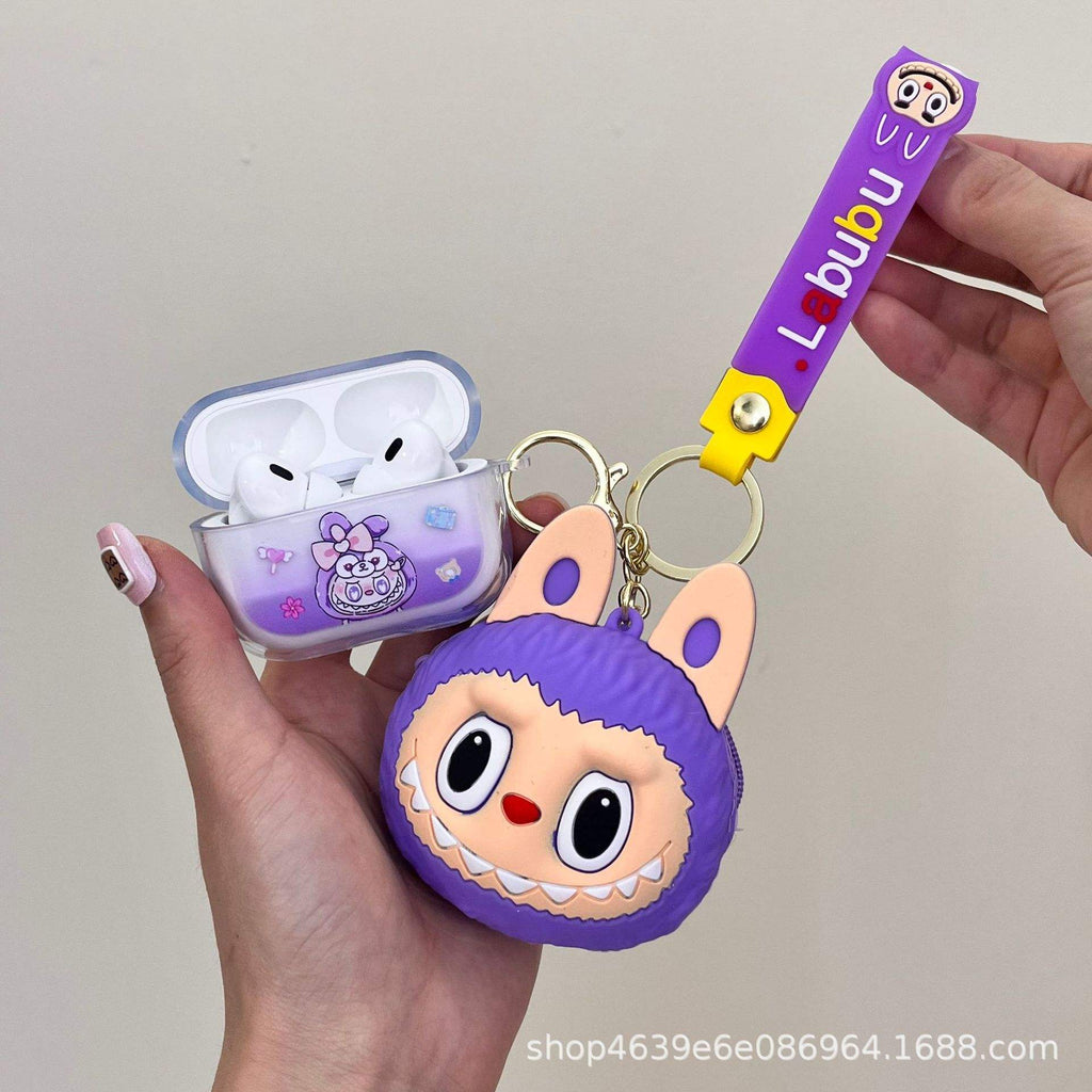 Labubu - Wireless Earbuds Gift Set-Digital Watch-Keychain-Themed Packaging