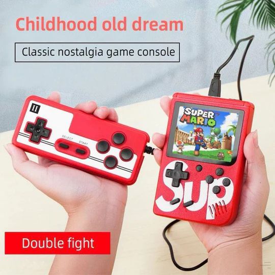 Double Version SUP RETRO GAME BOX with Joystick CONSOLE HANDHELD DUAL CONTROLLER 400 IN 1 GAMES